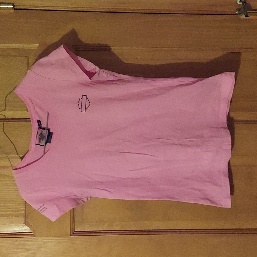 Womens size small Harley Davidson Pink Breast Cancer t-shirt